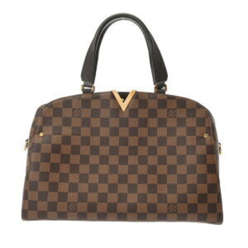 Louis Vuitton Damier Kensington Bowling Brown Canvas Handbag